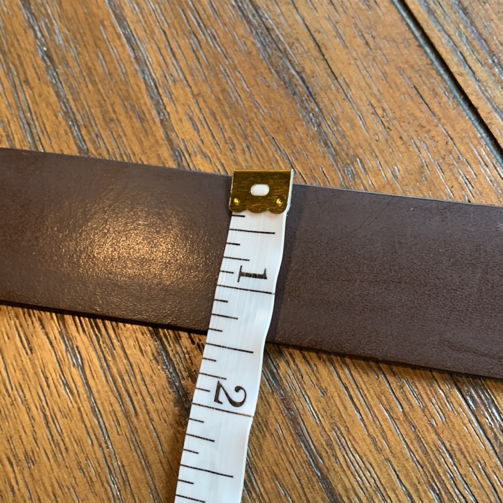 Calvin Klein Jeans Genuine Leather Wide Belt - Picture 5 of 10